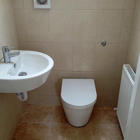Fitted downstairs bathroom