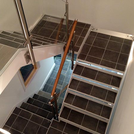 Staircase build and tiling