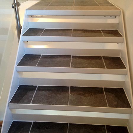Stair tiling in Oxfordshire