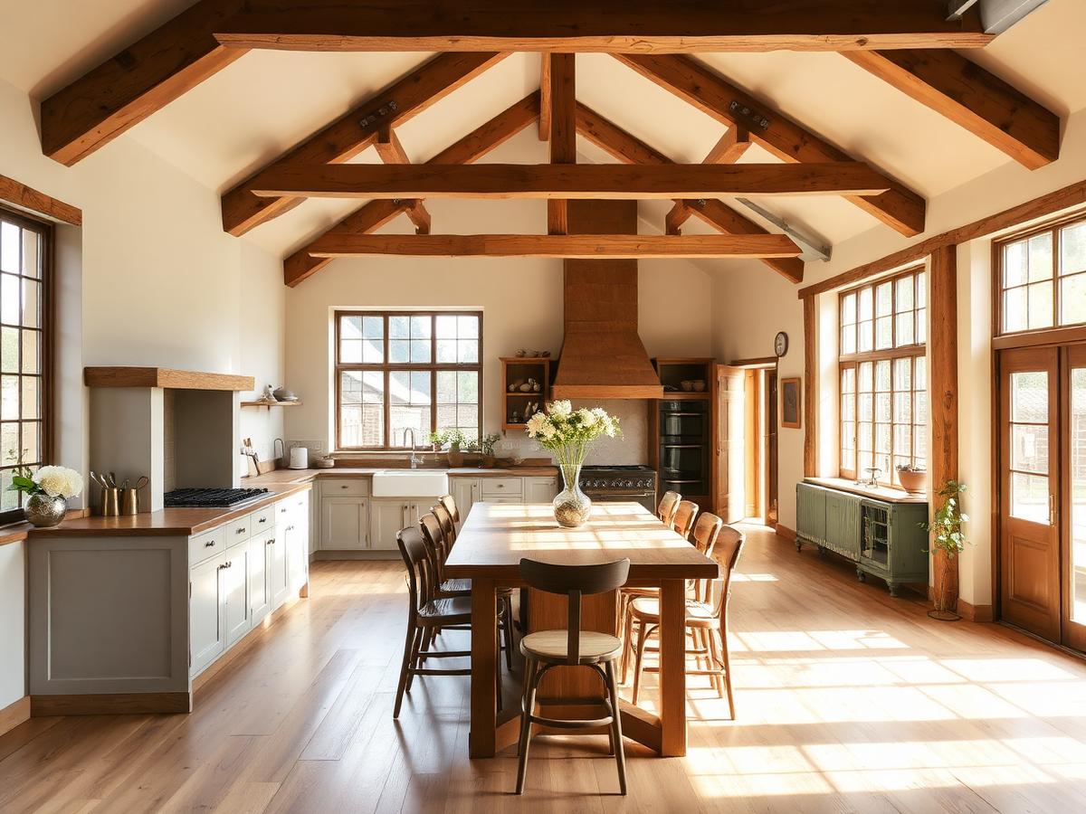 Barn conversion interior